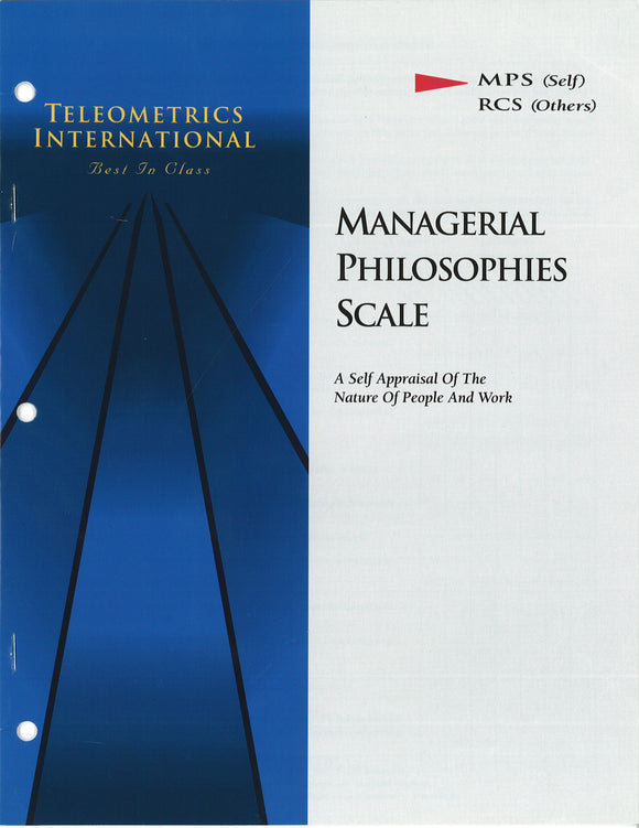 Self-Survey>> Managerial Philsophy Scale (MPS)