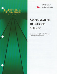Survey Booklets -- Co-Worker Feedback>> Management Relations Survey (MRS)