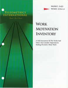 Co-Worker Feedback>> Work Motivation Inventory (WMI)